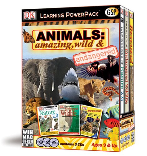 Animals: Amazing, Wild and Endangered Learning Power Pack (Win/Mac)