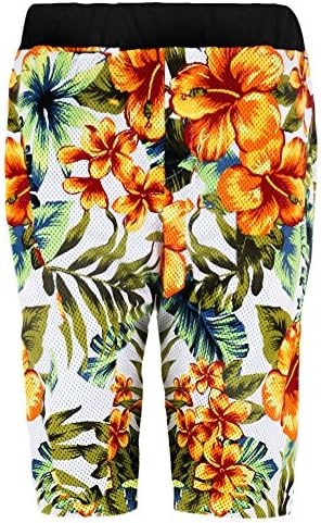 BLEU EVOLUTION MEN'S TROPICAL PRINT SHORTS (SMALL, MULTI SHORTS)