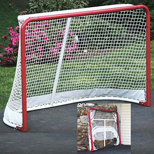 72" Pro Roller Hockey Steel Goal Net Folding Foldable Soccer Ball