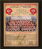 1969 Kansas City Chiefs Super Bowl Champions Healy Plaque