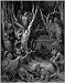 Sheet of 21 Gloss Photo Stickers Gustave Dore Dante The Harpies Wood