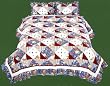Rose Basket 100% Cotton Embroidered Quilt Full/Queen