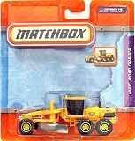 2010 Matchbox 4 Real Working Parts Die Cast MBX ROAD GRADER (YELLOW plow)