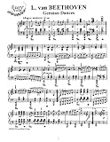 cover of Beethoven German Dances for Piano: Instantly download and print sheet music