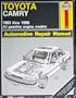 Toyota Camry 1983-1990 (Haynes Repair Manual)