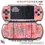 Kearas Flowers on Pink WraptorSkinz Skin and Screen Protector Kit fits Sony PSP Slim