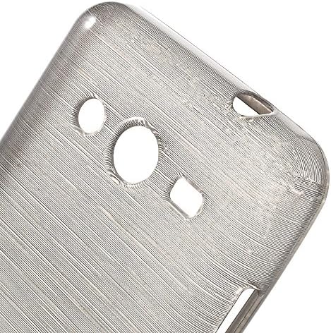 JUJEO Glossy Outer Brushed Inner TPU Back Case for Samsung Galaxy Star 2 Plus SM-G350E - Non-Retail Packaging - Black