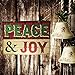 Christmas Decorations for Your Home - Set of 2 Wooden Christmas Signs - Peace & Joy and Have Yourself A Merry Little Christmas Tree