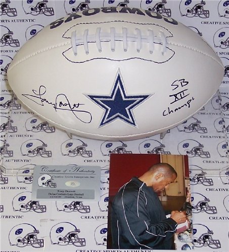 Tony Dorsett Autographed/Hand Signed Dallas Cowboys Logo Football