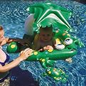 Frog Learn-to-Swim Baby Seat Rider with Top