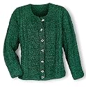 Green Aran Attraction Cardigan
