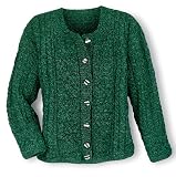 Apparel : Green Aran Attraction Cardigan