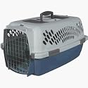 Petmate Pet Taxi Fashion Kennel, Small, Blue Air/Coffee