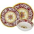 Le Cadeaux Triple Weight Melamine 3 Piece Place Setting