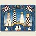 Kitchen & Housewares : Lighthouses Lighthouse Tempered Glass Cutting Board 8" By 10"