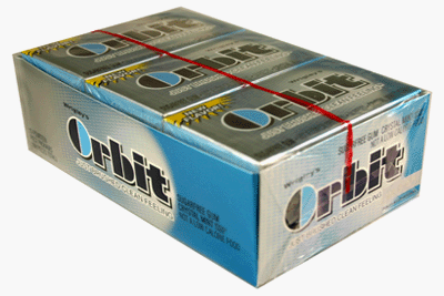 Orbit Gum Crystal Mint 12 Pack Box by Wrigley
