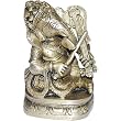 Handmade Sitting Statue Ganesha Brass Playing Violin