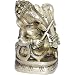 Handmade Sitting Statue Ganesha Brass Playing Violin