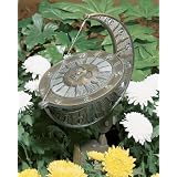Sun and Moon Dial Weathered Bronze