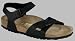 Birkenstock Fersenriemen ''Rio'' aus Birko-Flor in schwarz mit schmalem Fussbett