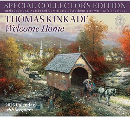 Thomas Kinkade Special Collector's Edition with Scripture 2015 Deluxe Wall Calendar