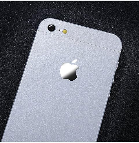 Lechely iPhone SE Full Body Sticker Fashion Metallic Finish Skin Protector Sticker film for iPhone SE Silver