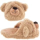 Fuzzy Bear Slippers for Girls