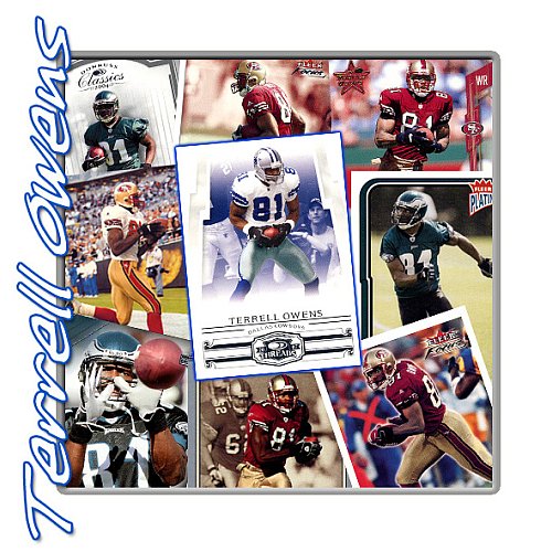 Burbank Sportscards Dallas Cowboys Terrell Owens Card Set