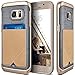 Caseology Messenger for Samsung Galaxy S7 Case (2016) - Leather Card Holder - Beige