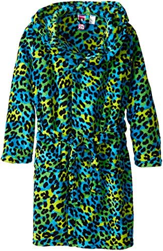 Up Past 8 Big Girls'  Fuzzy Hooded Robe