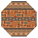 Stainmaster® Wide Ruins Southwestern Rug- Smog(77" Octagon)