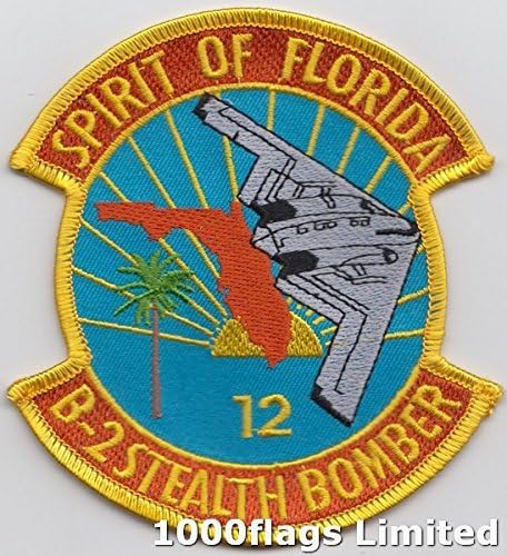 Spirit of Florida 12Northrop Grumman B-2Spirit Stealth Bomber US Air Force Embroidered Patch