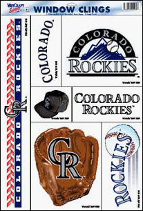 Buy Set of Team Window Clings: Colorado Rockies by Wincraft