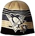 NHL Pittsburgh Penguins Men's Face-Off Loud Beanie Knit Cap, One Size, Puddy