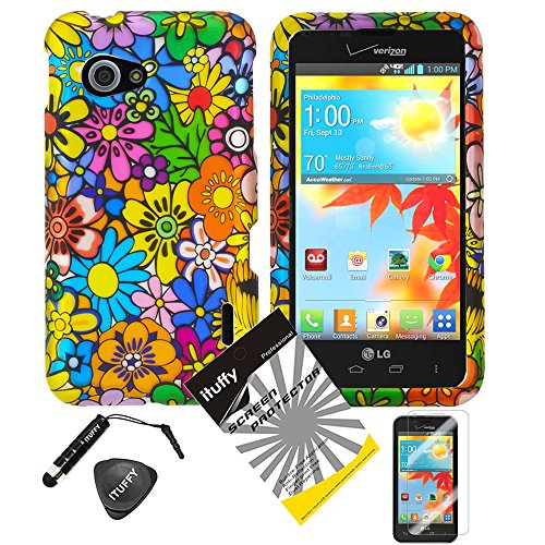 4 items Combo: ITUFFY (TM) LCD Screen Protector Film + Mini Stylus Pen + Case Opener + Design Rubberized Snap on Hard Shell Cover Faceplate Skin Phone Case for LG Enact VS890 (Verizon) (Color Daisy) 4 items Combo: ITUFFY (TM) LCD Screen Protector Film + Mini Stylus Pen + Case Opener + Design Rubberized Snap on Hard Shell Cover Faceplate Skin Phone Case for LG Enact VS890 (Verizon) (Color Daisy)