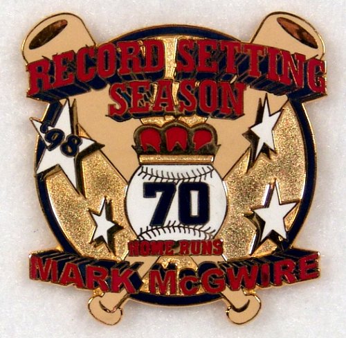Mark McGwire '98 MLB Baseball Record Breaking HRs Pin