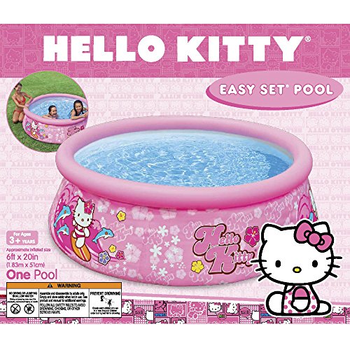 Intex 6ft X 20in Hello Kitty Easy Set Pool Home Garden Spa Swimming Pools
