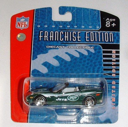 New York Jets Corvette NFL Franchise edition die-cast collectible 1:64 scale