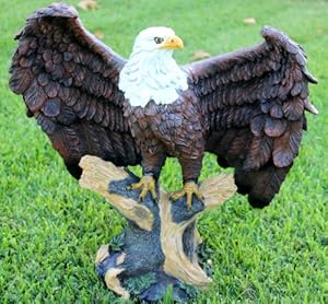 Amazon.com : AMERICAN BALD EAGLE STATUE LARGE : Outdoor Statues : Patio
