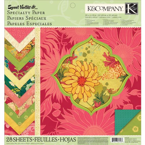 K&Company Sweet Nectar Mod 12-by-12-Inch Specialty Paper Pad
