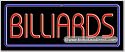 Billiards Neon Sign