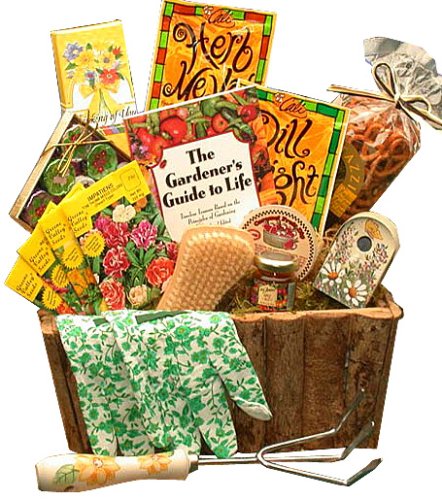 Gardeners Delights Gourmet Food Gift Basket - A Great Garden Gift For Her! by ArtofAppreciation.com
