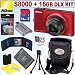 Nikon Coolpix S8000 14 MP Digital Camera (Red) + 16GB Deluxe Accessory Kit