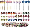 12 Turnierpfeile, 36 Flights (=12 sets), 500 bunte Spitzen