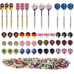 12 Turnierpfeile, 36 Flights (=12 sets), 500 bunte Spitzen