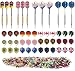12 Turnierpfeile, 36 Flights (=12 sets), 500 bunte Spitzen