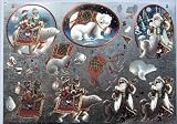 A4 3D step by step Dufex die cut decoupage sheet - Christmas - polar bears