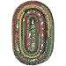 Thimbleberries Winter Oval Braided Rug - 42x66"