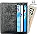 ECOMBOS RFID Blocking Front Pocket Slim Wallet For Men Genuine Leather