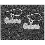 Logo Art Florida Gators Sterling Silver Team Font 5/16 Dangle Earrings